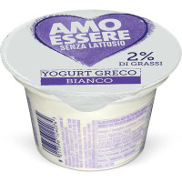 Yogurt greco bianco senza lattosio 2%