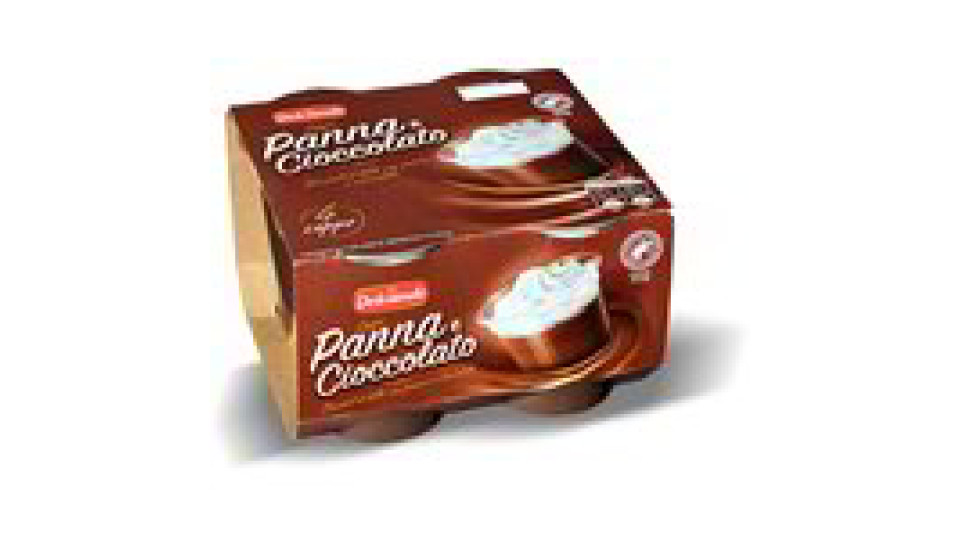 Dessert coppa panna e cioccolato