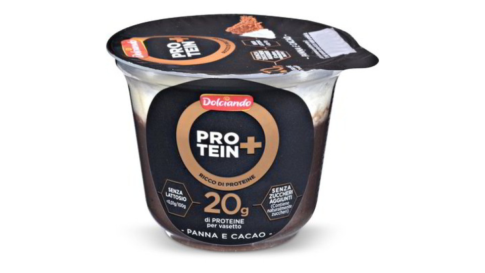 Coppa panna e cacao proteica