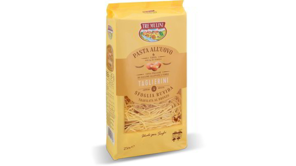 Pasta all'uovo taglierini sfoglia ruvida