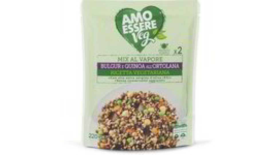 Mix al vapore di bulgur e quinoa all'ortolana