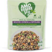 Mix al vapore di bulgur e quinoa all'ortolana