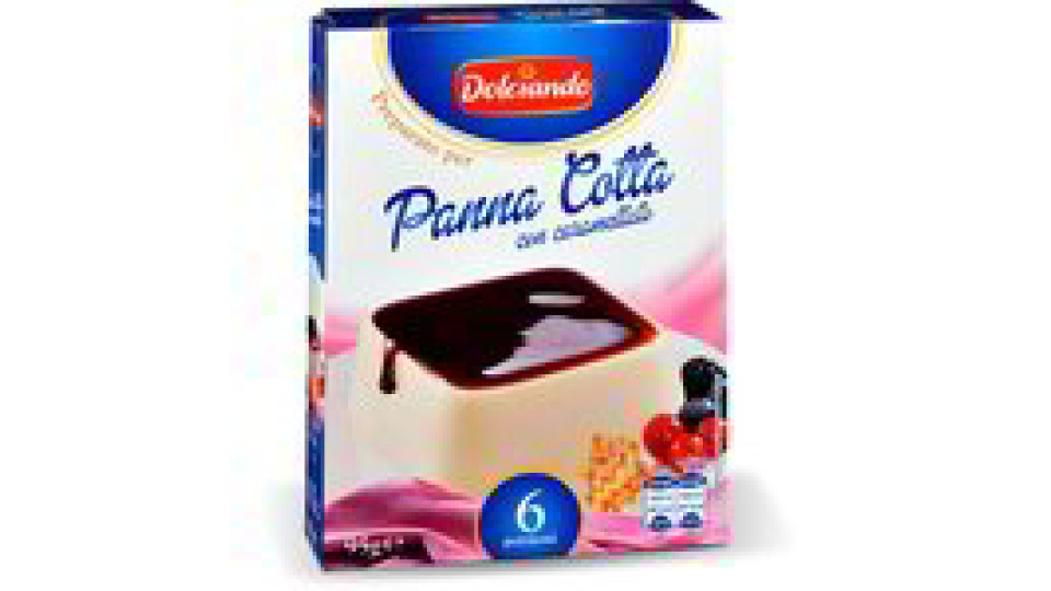 Preparato per panna cotta con caramellato