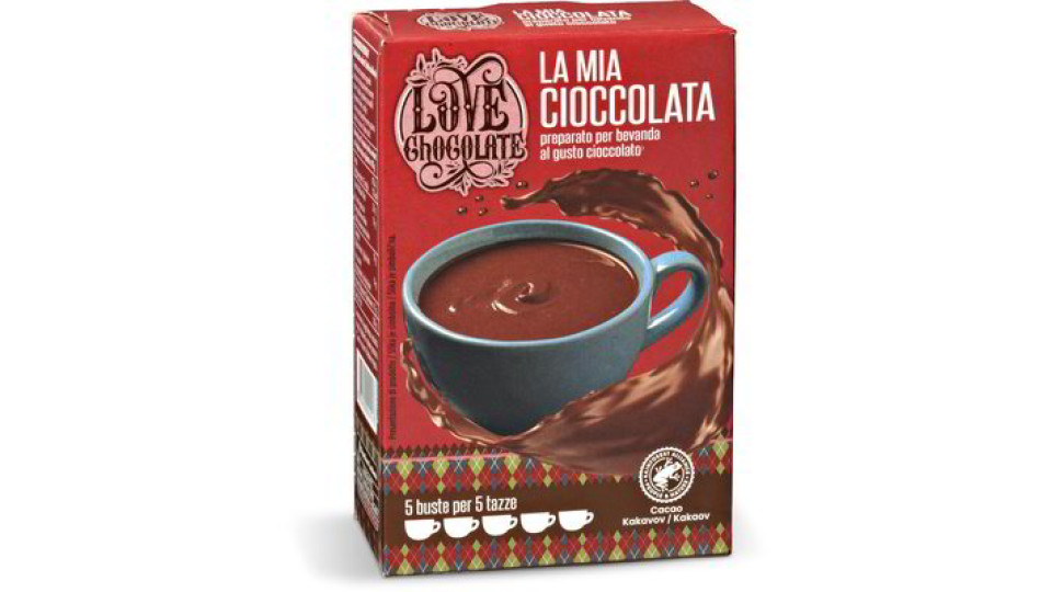 Preparato per bevanda al gusto cioccolato