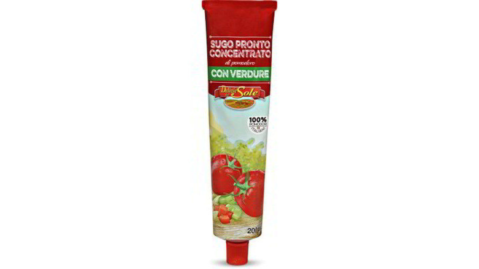 Sugo pronto concentrato di pomodoro con verdure