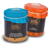 Sugo all'astice/di orata con pomodorini e olive taggiasche