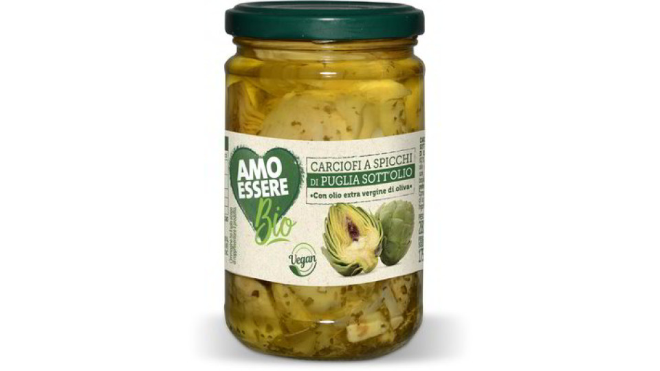 Carciofi a spicchi di Puglia sott'olio Bio