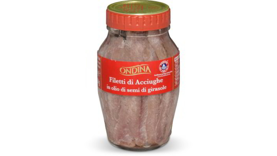 Filetti di acciughe in olio di semi di girasole