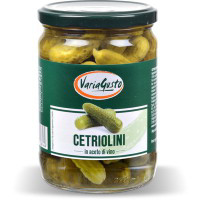 Cetriolini in aceto di vino