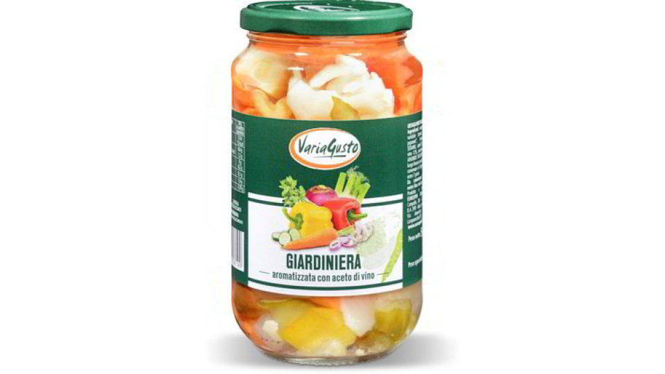 Giardiniera aromatizzata con aceto di vino