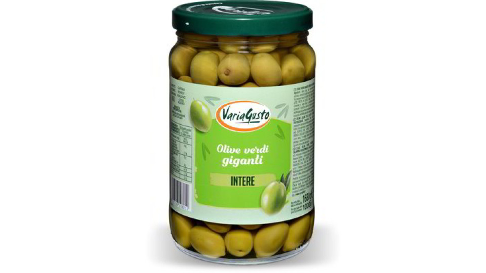 Olive verdi giganti intere