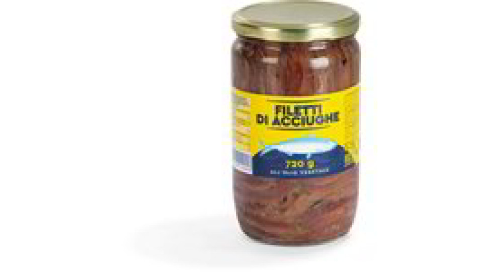 Filetti di acciughe all'olio vegetale
