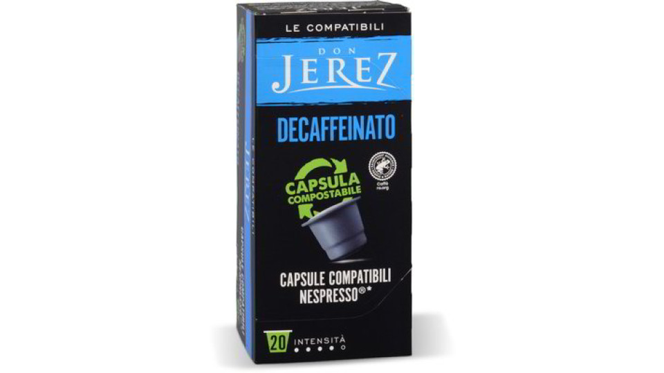 Capsule caffè decaffeinato compatibili Nespresso 20 pezzi