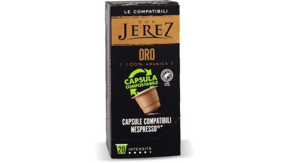 Capsule caffè oro 100% arabica compatibili Nespresso 20 pezzi