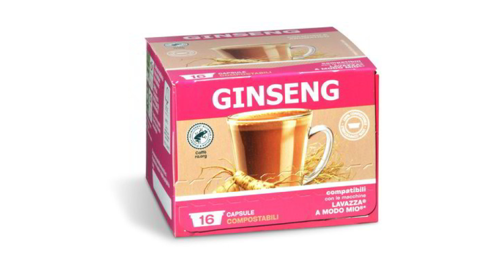 Capsule caffè ginseng compatibili con le macchine Lavazza® A Modo Mio®* 16pz