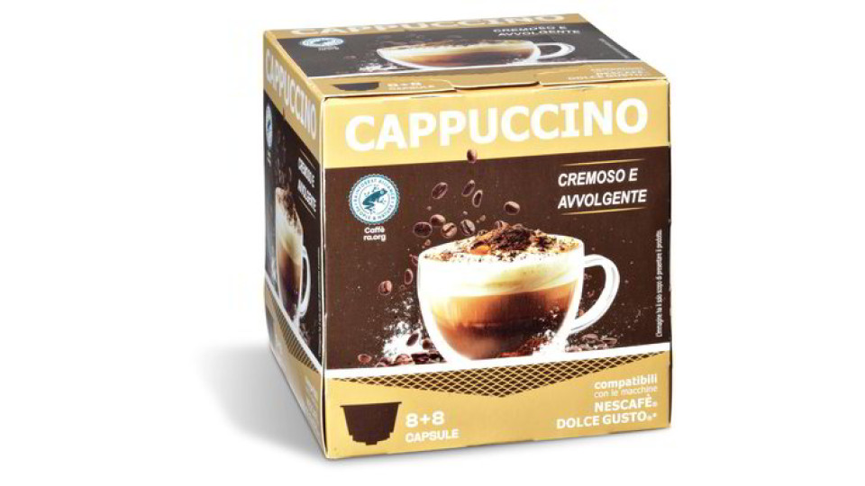 Capsule cappuccino compatibili con le macchine Nescafè® Dolce Gusto®* 8+8 pz