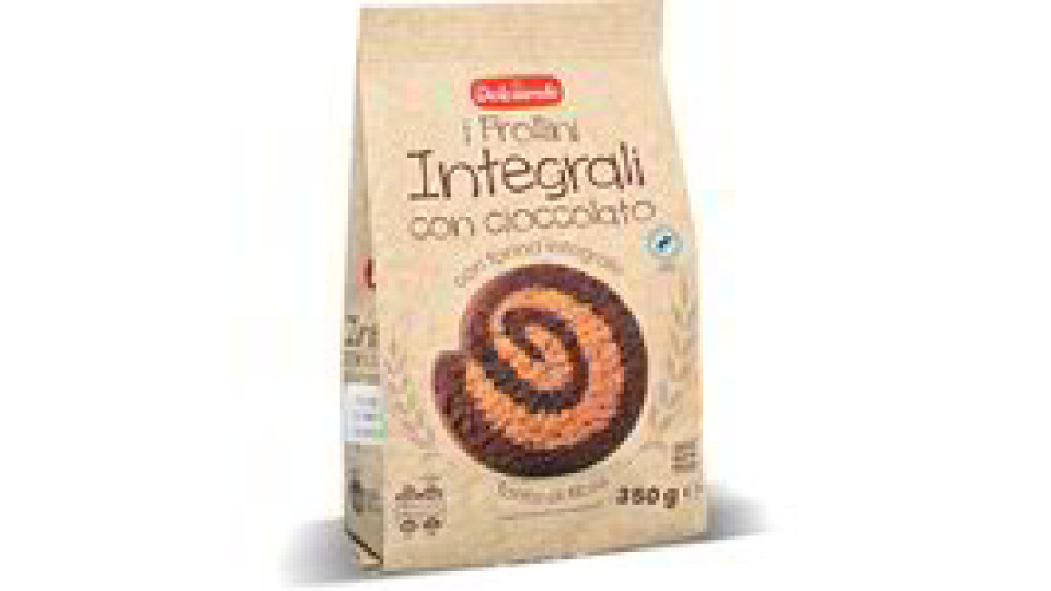 Biscotti frollini integrali con cioccolato