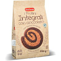 Biscotti frollini integrali con cioccolato