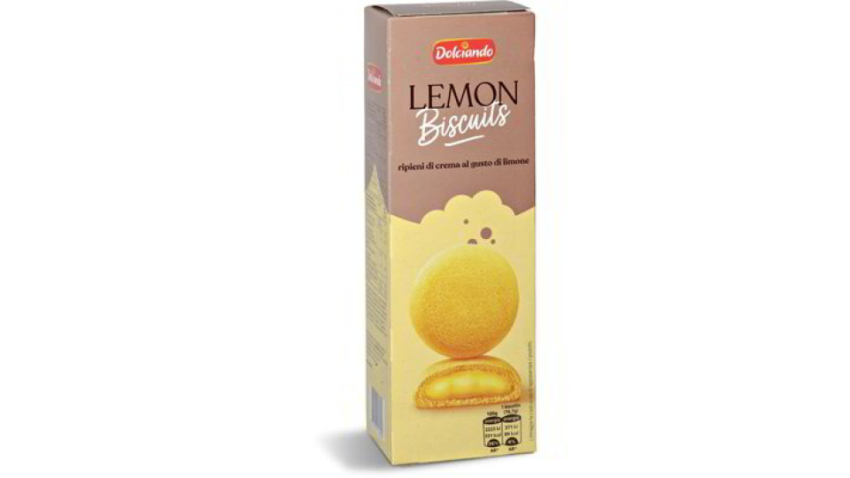 Biscotti ripieni con crema al limone
