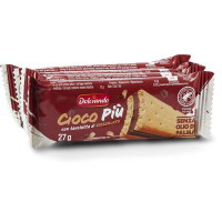 Biscotto Ciocopiù farcito con cioccolato al latte