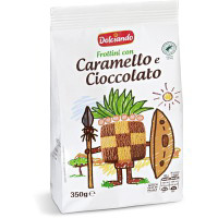 Frollini con caramello e cioccolato