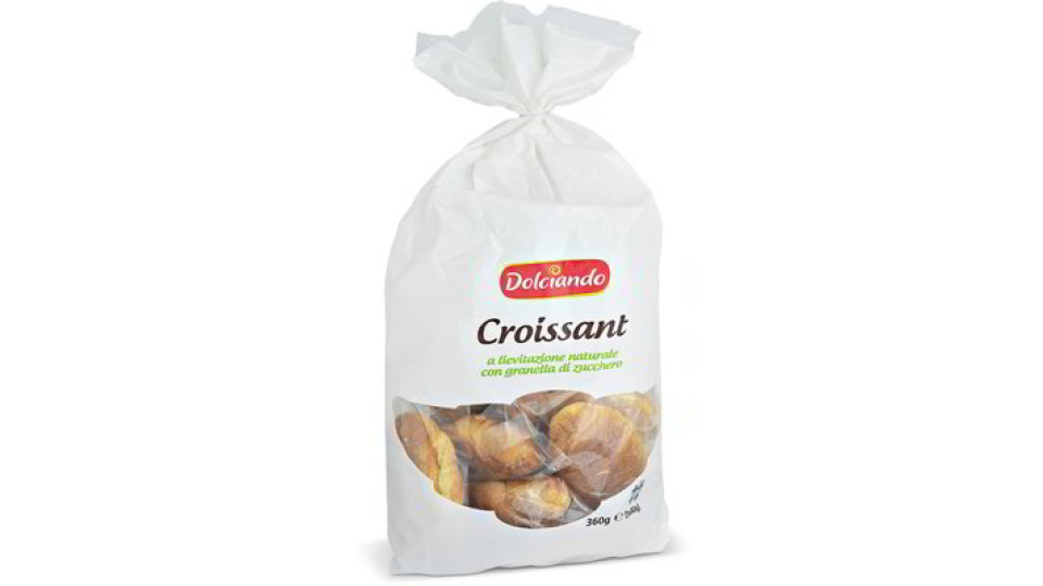 Croissant con granella di zucchero