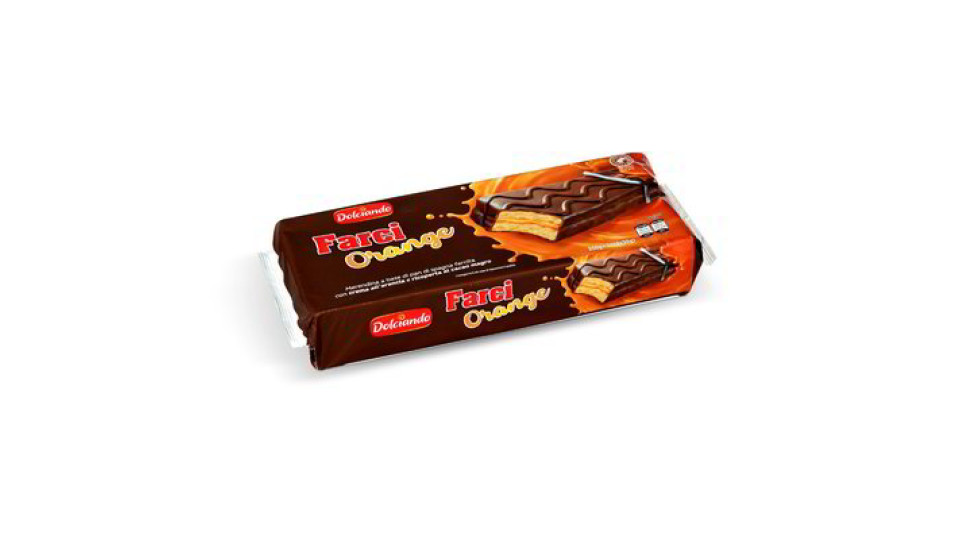 Merendina "Farci Orange" all'arancia ricoperte al cacao