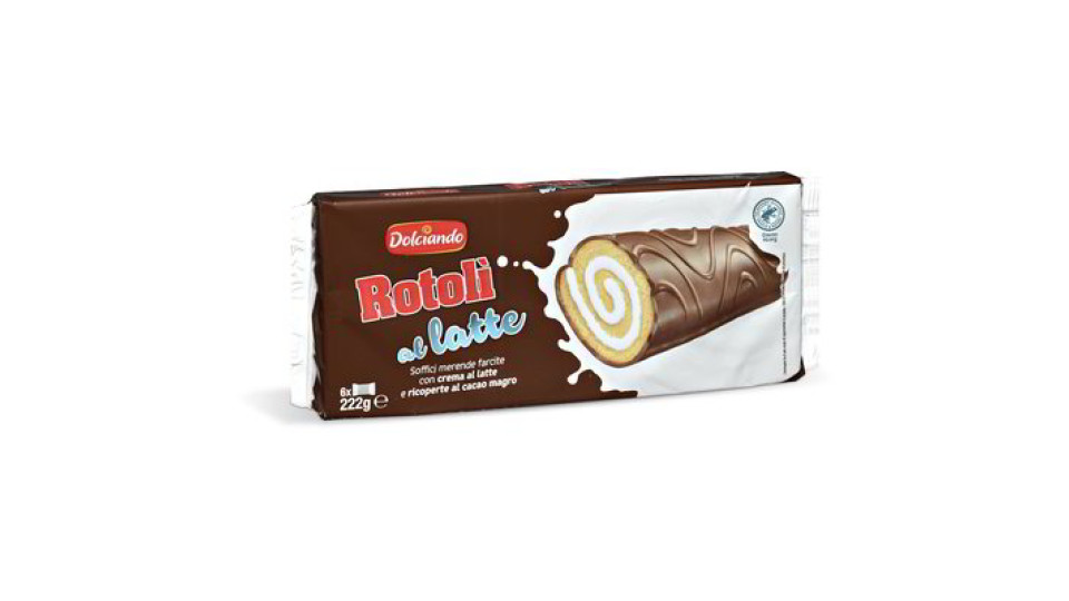 Merendina "Rotolì" con crema al latte
