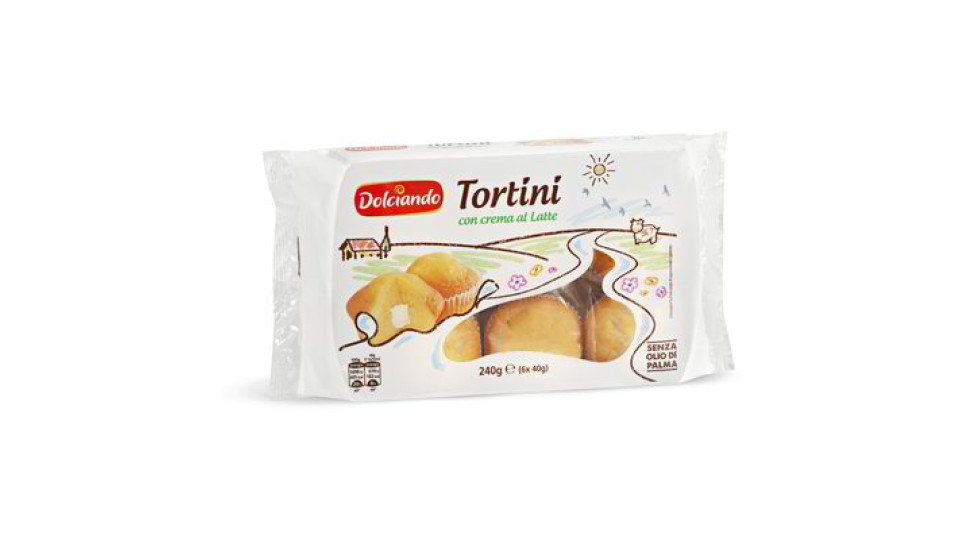 Tortini con crema al latte