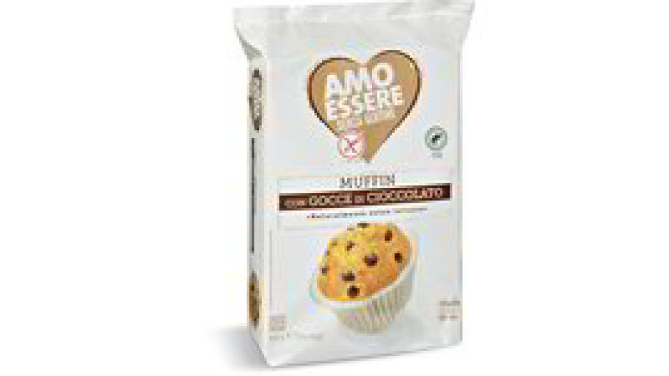Muffin con gocce di cioccolato senza glutine