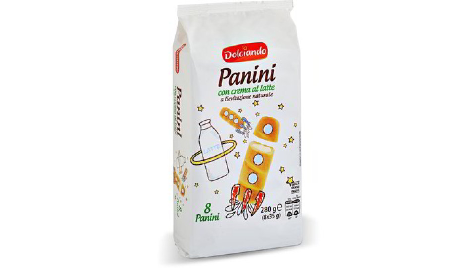 Panini con crema al latte