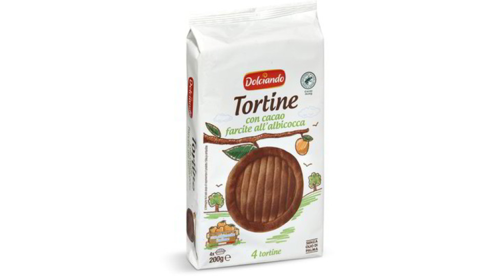 Tortine con cacao farcite all'albicocca