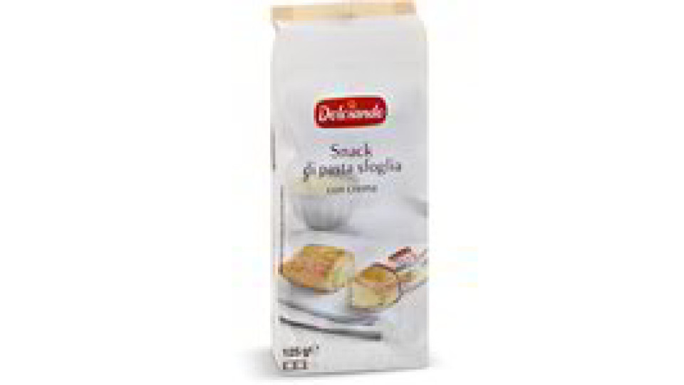 Snack di pasta sfoglia con crema
