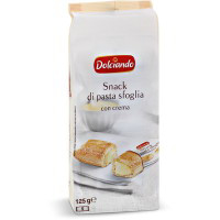 Snack di pasta sfoglia con crema