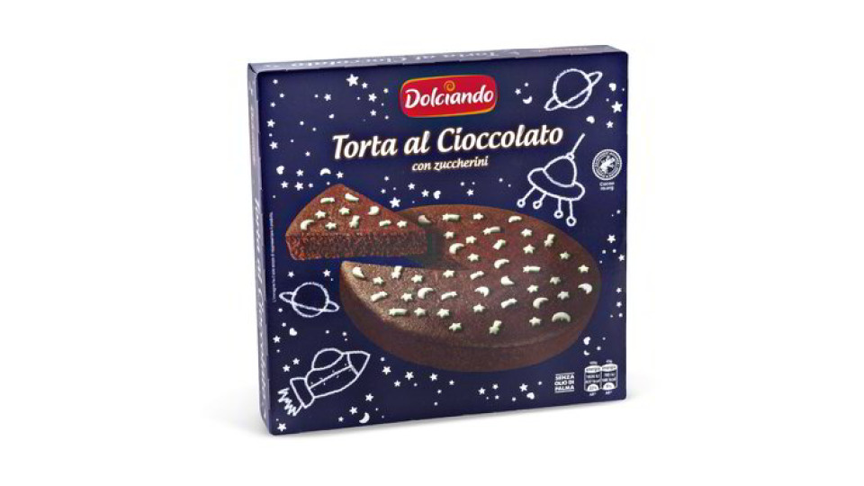 Torta al cioccolato con zuccherini