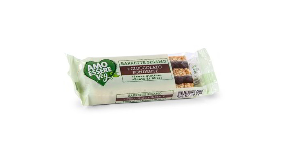 Barretta al sesamo e cioccolato fondente