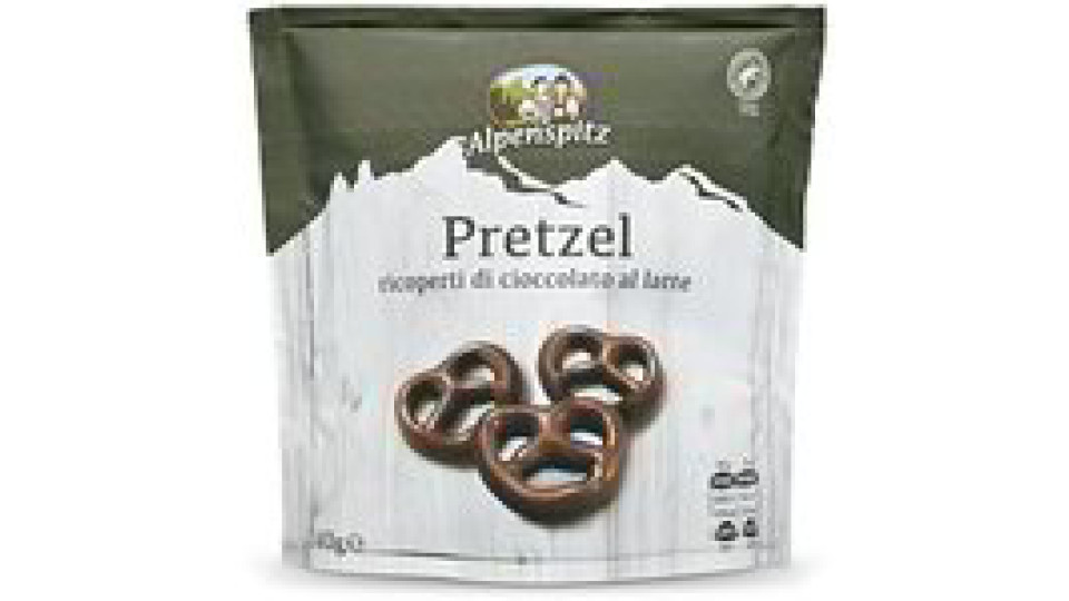 Pretzel ricoperti di cioccolato al latte