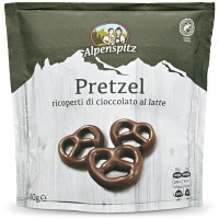 Pretzel ricoperti di cioccolato al latte