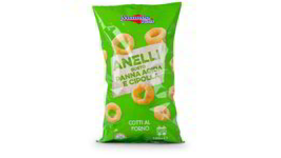 Patatine anelli gusto panna acida e cipolla