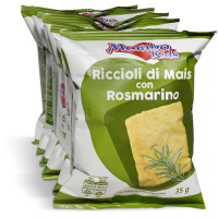 Patatine riccioli di mais con rosmarino 6 pezzi