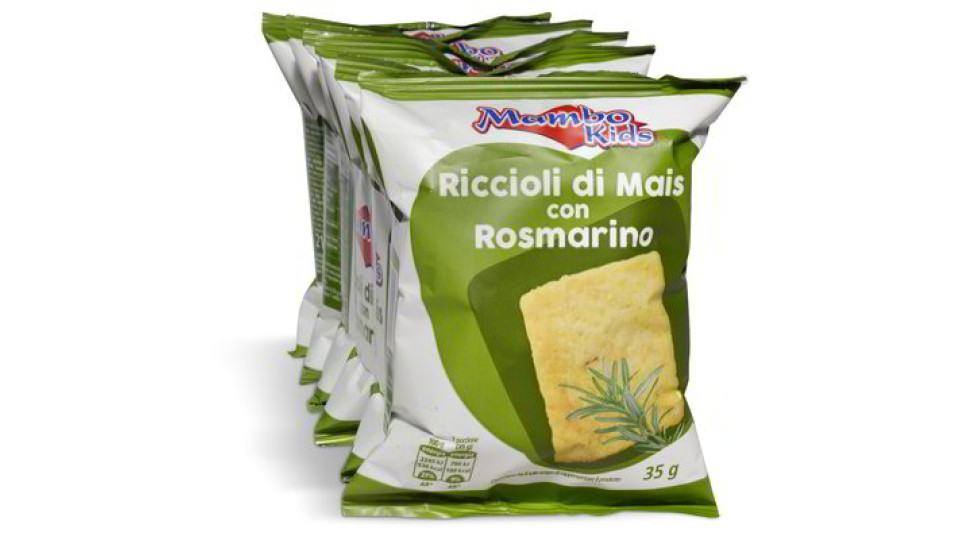 Patatine riccioli di mais con rosmarino 6 pezzi