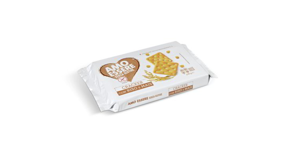 Cracker con riso e mais senza glutine
