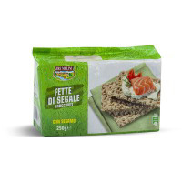 Fette croccanti con segale e sesamo