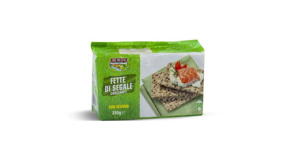 Fette croccanti con segale e sesamo