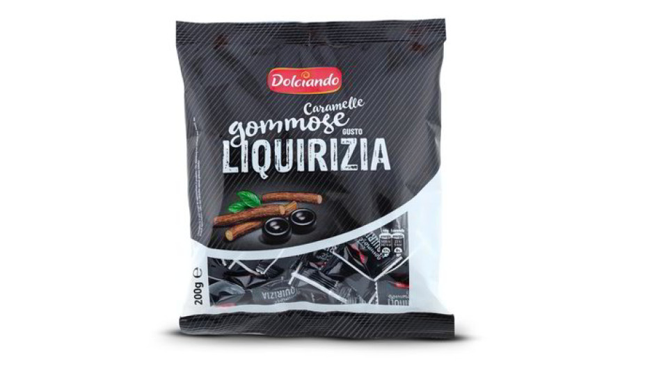Caramelle gommose gusto liquirizia