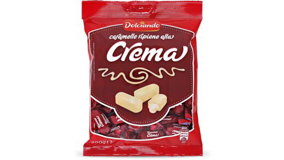 Caramelle ripiene alla crema