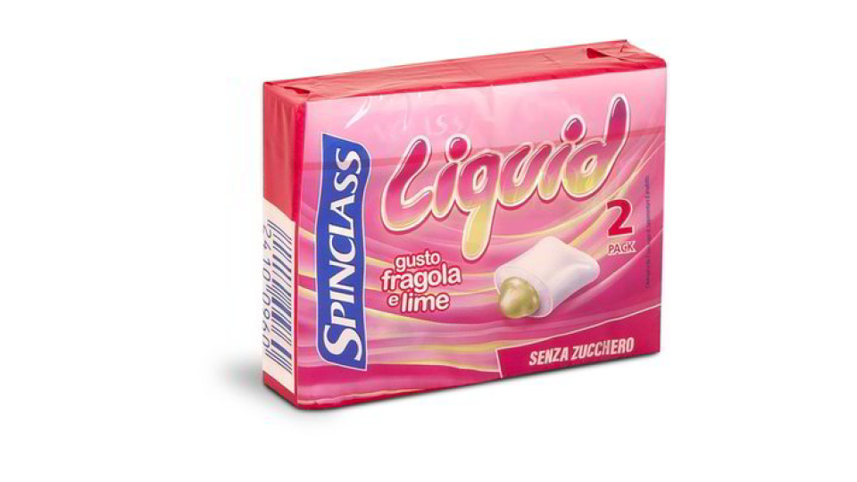 Chewing gum gusto fragola e lime senza zucchero