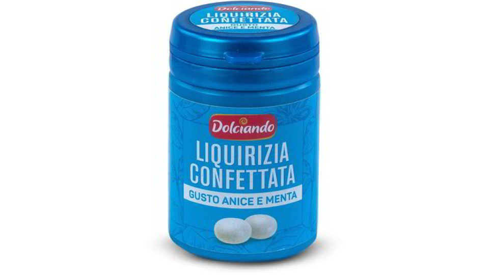 Liquirizia confettata gusto anice e menta
