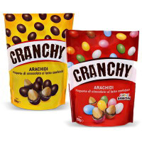 Arachidi ricoperte di cioccolato al latte confettate "Cranchy"