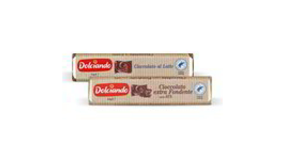 Barretta di cioccolato al latte / extra fondente